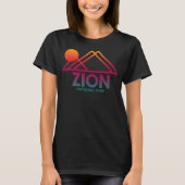 Zion National Park Utah土産UTアウトライン無料 Tシャツ (正面)