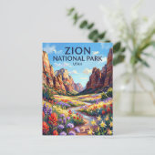 Zion National Park Utah ポストカード (スタンド正面)