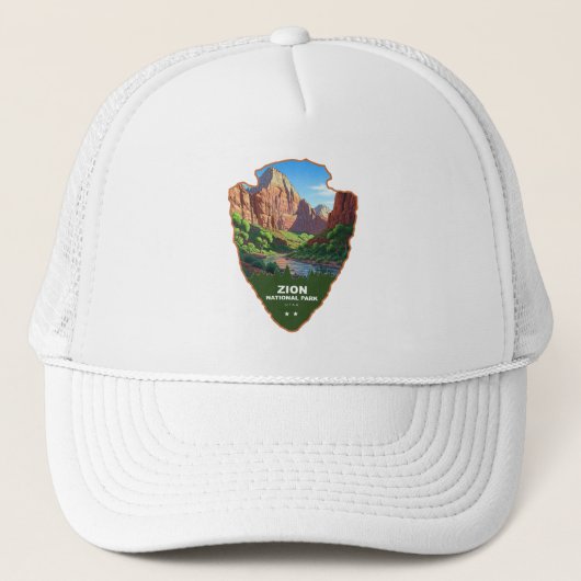 Zion National Park Utah Arrowhead キャップ (正面)