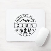 Zion National Park Utah Hiker Nature Hiking Outdoo マウスパッド (マウス)