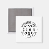 Zion National Park Utah Hiker Nature Hiking Outdoo マグネット (正面/裏面)