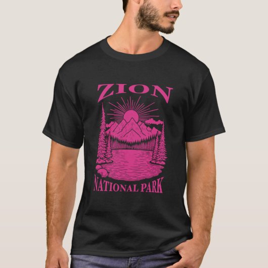 Zion national park Utah souvenir reminder women me Tシャツ (正面)