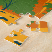 Zion National Park Utah The Narrows Vintage  ジグソーパズル (側面)