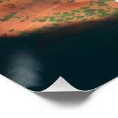 Zion National Park Utah USA Travel Poster ポスター (コーナー)