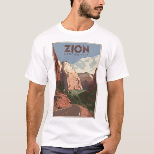 Zion National Park vintage Tシャツ (正面)