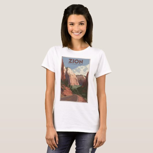Zion National Park vintage Tシャツ (正面フル)