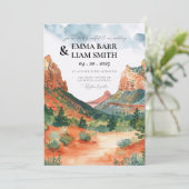 ZION National Park Wedding Invitation 招待状 (スタンド正面)