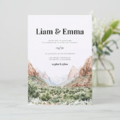 Zion National Park Wedding Invitation 招待状 (スタンド正面)