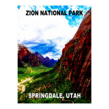 Zion NP旅行ポスター