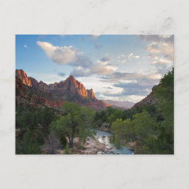 Zion NP - The Watchman at Zionポストカード ポストカード