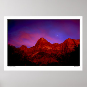 Zion Ridge at Twilight – ユタ州Zion National Park ポスター