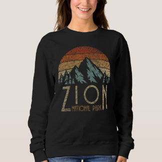 Zion Utah Beehive State National Parks Mighty 5 Re スウェットシャツ
