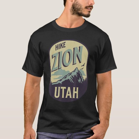 Zion Utah Hike Mountain Outdoors Tシャツ (正面)