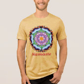 Zionesque Namaste Kaleidoscope T-shirt トライブレンドＴシャツ (正面)