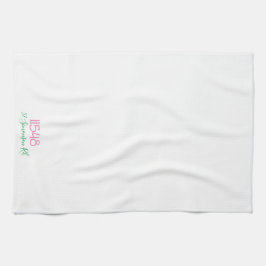 Zipコー名門私立校風のド通りのアドレパーソナライズされたス キッチンタオル