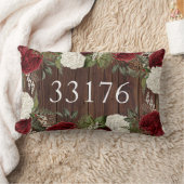 Zipコー素朴ドバラたった今結婚しました ランバークッション (ブランケット)