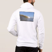 ZIPフード付きスウェットシャツ パーカ (裏面)