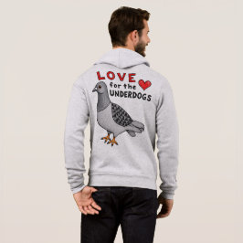 Zip-Hoodie "Love For The Underdogs" mit Taube パーカ
