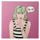 Zip it漫画本スタイルポスター タイル (正面)