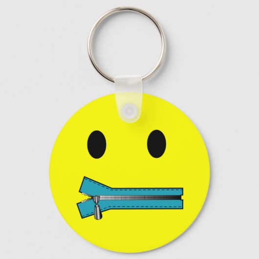 'zip it顔KEYCHAIN キーホルダー (正面)