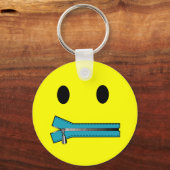'zip it顔KEYCHAIN キーホルダー (正面)