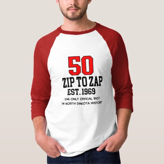 Zip to Zap 50周年記念ラグランTシャツ Tシャツ (正面)