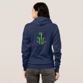 Zip up(Navy Vivid) パーカ (裏面フル)