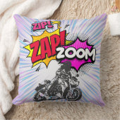 zip、zap、ズーム – 装飾用クッション クッション (ブランケット)