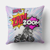 zip、zap、ズーム – 装飾用クッション クッション (裏面)