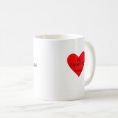 zipclubのハートは、ハート素晴らしいです。私に取り組むこと… コーヒーマグカップ (正面右)