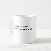 zipclubのハートは、ハート素晴らしいです。私に取り組むこと… コーヒーマグカップ (正面左)