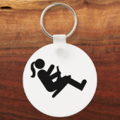 ZipflChick （黒）キーチェーン キーホルダー (正面)