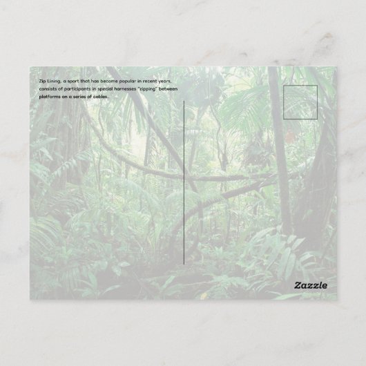 Ziplineはがき ポストカード (裏面)