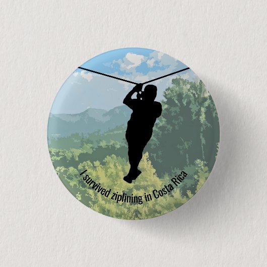 Zipline Adventure Design Button 缶バッジ (正面)