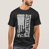 Zipline Ziplining USA Tシャツ (正面)