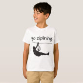 Zipliningのギフトのアイディアは行きます Tシャツ (正面フル)