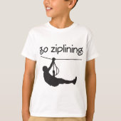 Zipliningのギフトのアイディアは行きます Tシャツ (正面)
