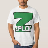 Ziplok緑T Tシャツ (正面)