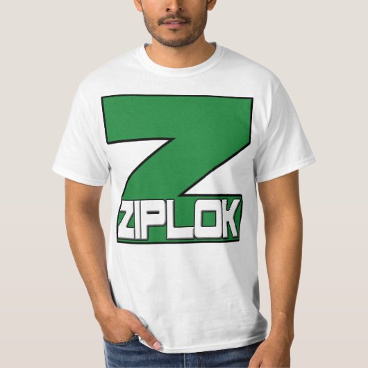 Ziplok緑T Tシャツ (正面)