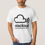 Ziplok - Mixcloudの黒くか白いTシャツ Tシャツ (正面)