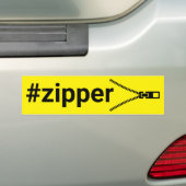 #Zipperバンパーステッカー バンパーステッカー (車上)