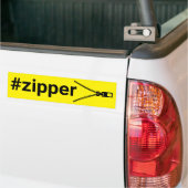 #Zipperバンパーステッカー バンパーステッカー (トラック上)