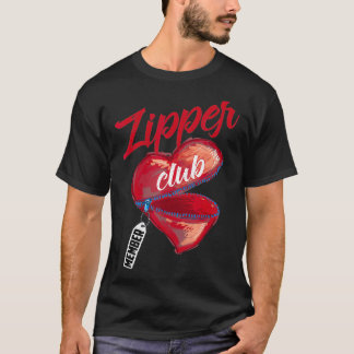 Zipper Club Member Shirt  Cool Congenital Heart De Tシャツ