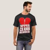 Zipper Club Open Heart Surgery Gifts Recovery Men  Tシャツ (正面フル)