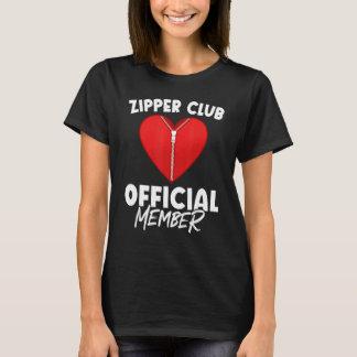 Zipper Club Open Heart Surgery Recovery Tシャツ