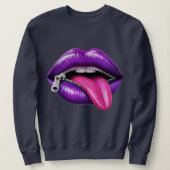 Zipper Lips “Oops” スウェットシャツ (デザイン正面)
