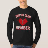 Zipper Member Open Heart Surgery Recovery Survivor Tシャツ (正面)