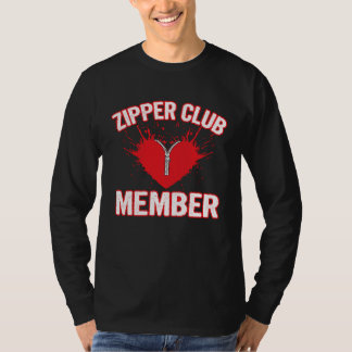 Zipper Member Open Heart Surgery Recovery Survivor Tシャツ