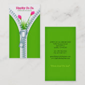 ZippityはDaの温室の自然の名刺をします 名刺 (正面/裏面)