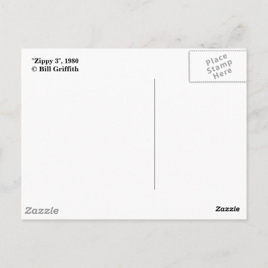 "Zippy 3", 1980 ポストカード (裏面)